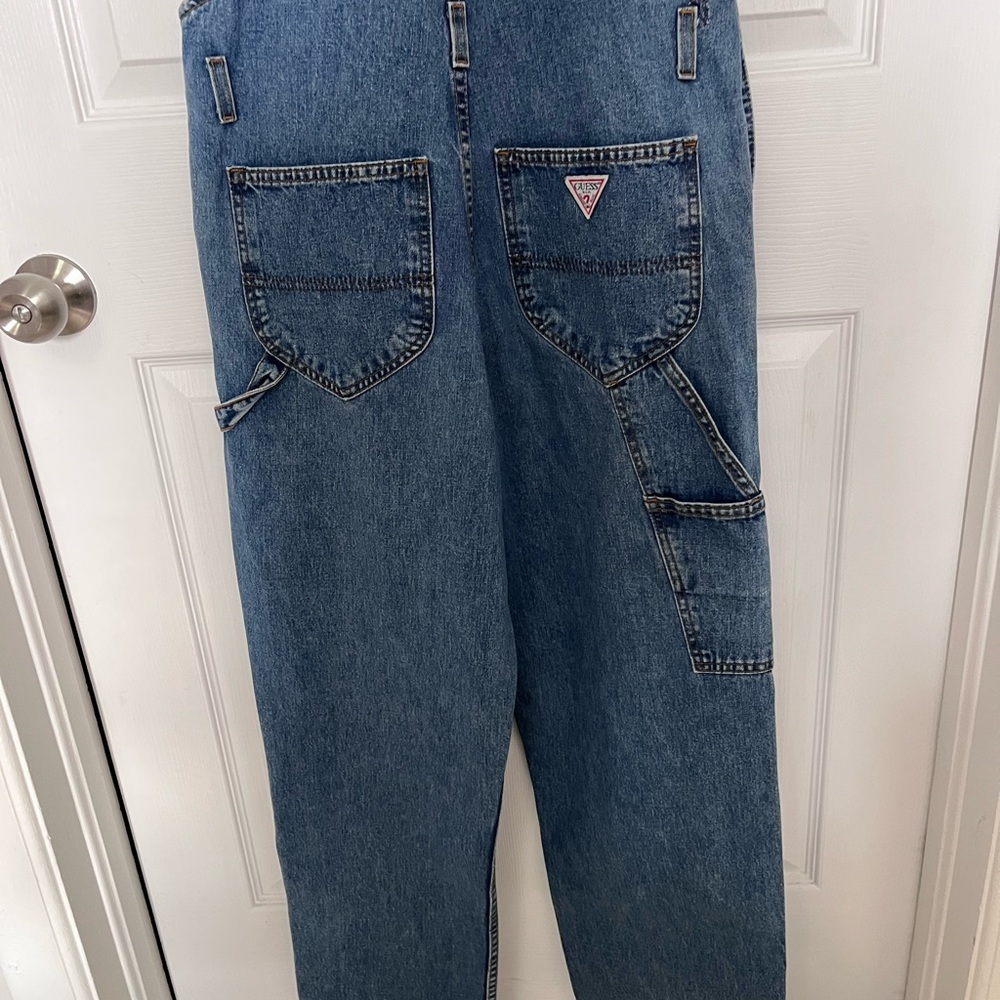 Vintage GUESS® JEANS Denim Overalls in Sz Small - Picture 9 of 16